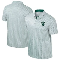 Men's Colosseum Green Michigan State Spartans Big & Tall Marty Rival Polo