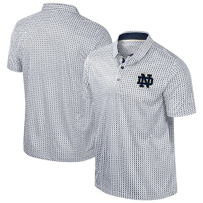 Men's Colosseum Navy Notre Dame Fighting Irish Big & Tall Marty Rival Polo