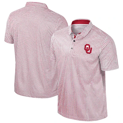 Men's Colosseum Crimson Oklahoma Sooners Big & Tall Marty Rival Polo