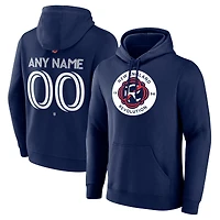 Men's Navy New England Revolution Custom Team Authentic Pullover Hoodie