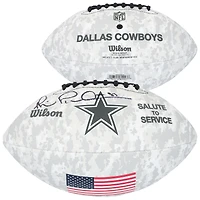 Michael Irvin Dallas Cowboys Autographed 2024 Salute To Service Wilson Football