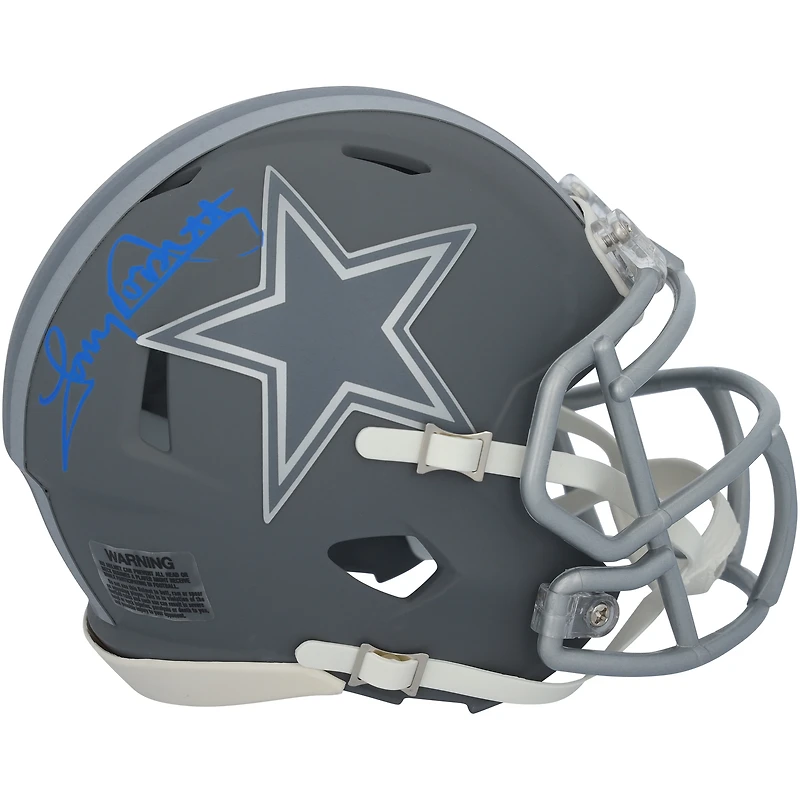 Tony Dorsett Dallas Cowboys Autographed Riddell Slate Speed Mini Helmet