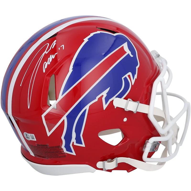 Josh Allen Buffalo Bills Autographed Riddell 1987-2001 Throwback Speed Authentic Helmet