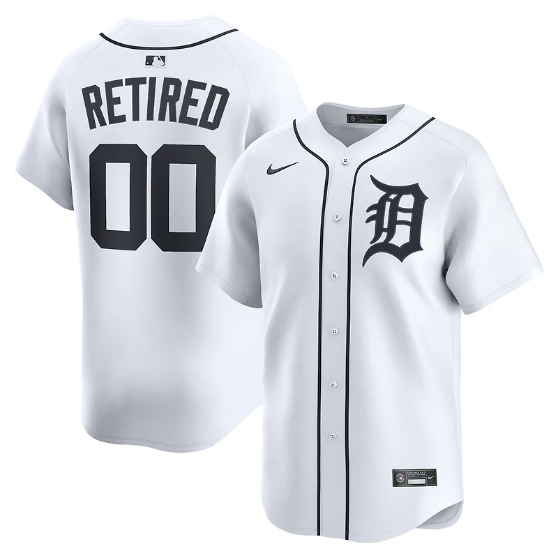 Men's Nike White Detroit Tigers Home Limited Pick-A-Player Retired Roster Jersey