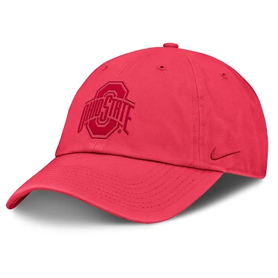 Men's Nike Scarlet Ohio State Buckeyes Club Campus Adjustable Hat