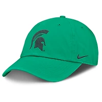 Men's Nike Green Michigan State Spartans Club Campus Adjustable Hat