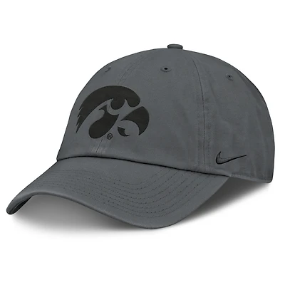 Men's Nike Charcoal Iowa Hawkeyes Club Campus Adjustable Hat