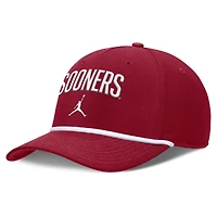 Men's Jordan Brand Crimson Oklahoma Sooners Rise Campus Adjustable Hat
