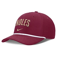 Men's Nike Scarlet Florida State Seminoles Rise Campus Adjustable Hat