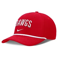 Men's Nike Red Georgia Bulldogs Rise Campus Adjustable Hat