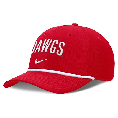 Men's Nike Red Georgia Bulldogs Rise Campus Adjustable Hat