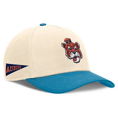 Men's Nike Natural/Light Blue Auburn Tigers Academic Rise Dri-FIT Adjustable Hat