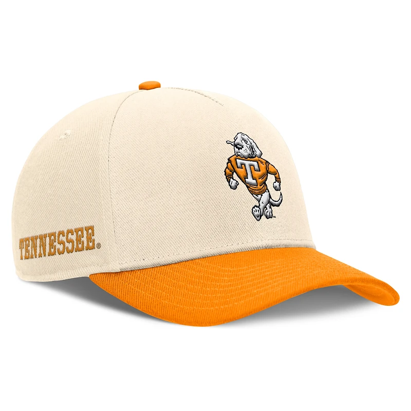 Men's Nike Natural/Tennessee Orange Tennessee Volunteers Academic Rise Dri-FIT Adjustable Hat