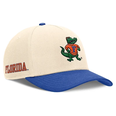 Men's Nike Natural/Royal Florida Gators Academic Rise Dri-FIT Adjustable Hat