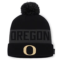 Men's Nike Black Oregon Ducks Shoe Duck Peak Beanie with Pom