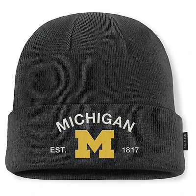 Men's Jordan Brand Black Michigan Wolverines 2025 Military Appreciation Cuffed Knit Hat