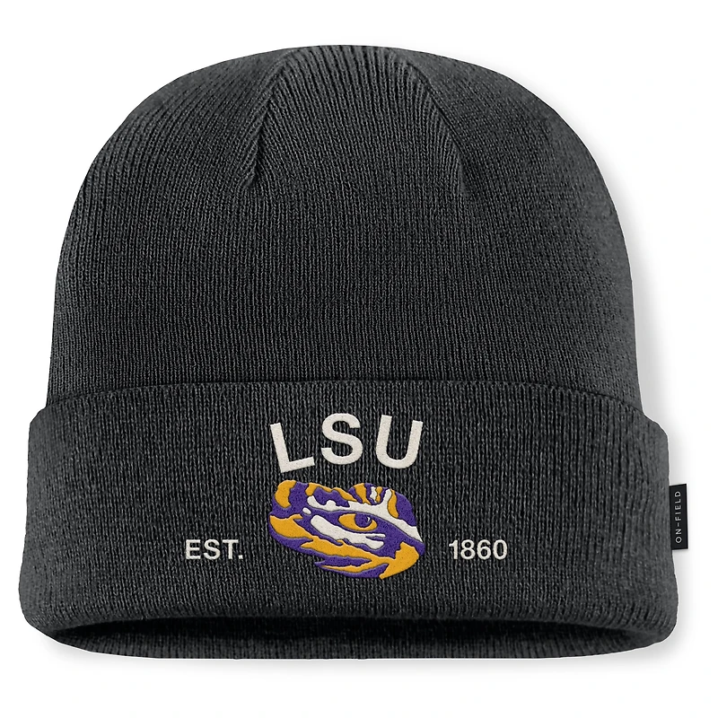 Men's Nike Black LSU Tigers 2025 Military Appreciation Cuffed Knit Hat