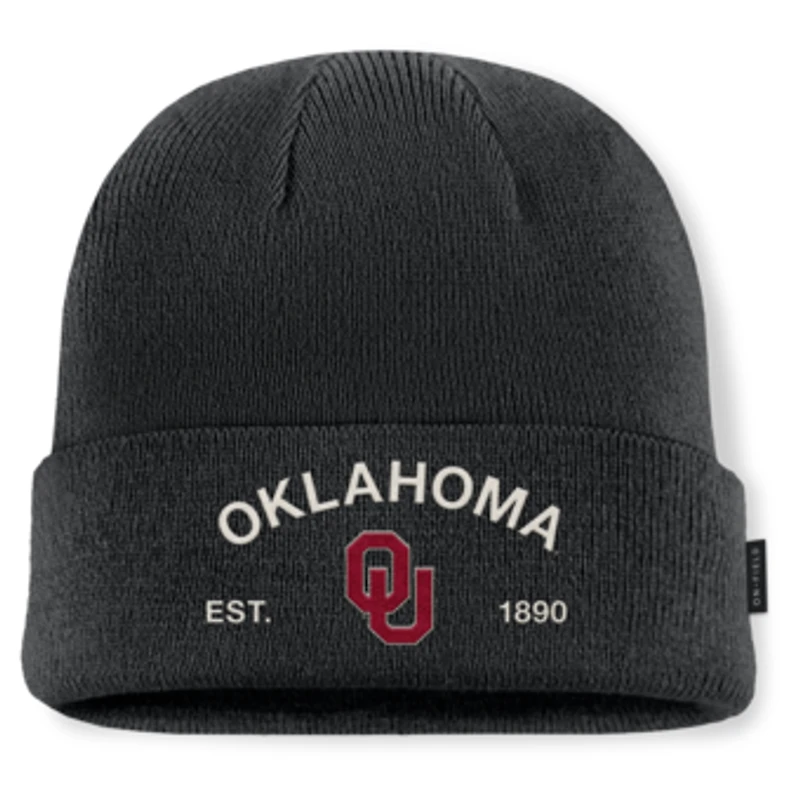 Men's Jordan Brand Black Oklahoma Sooners 2025 Military Appreciation Cuffed Knit Hat