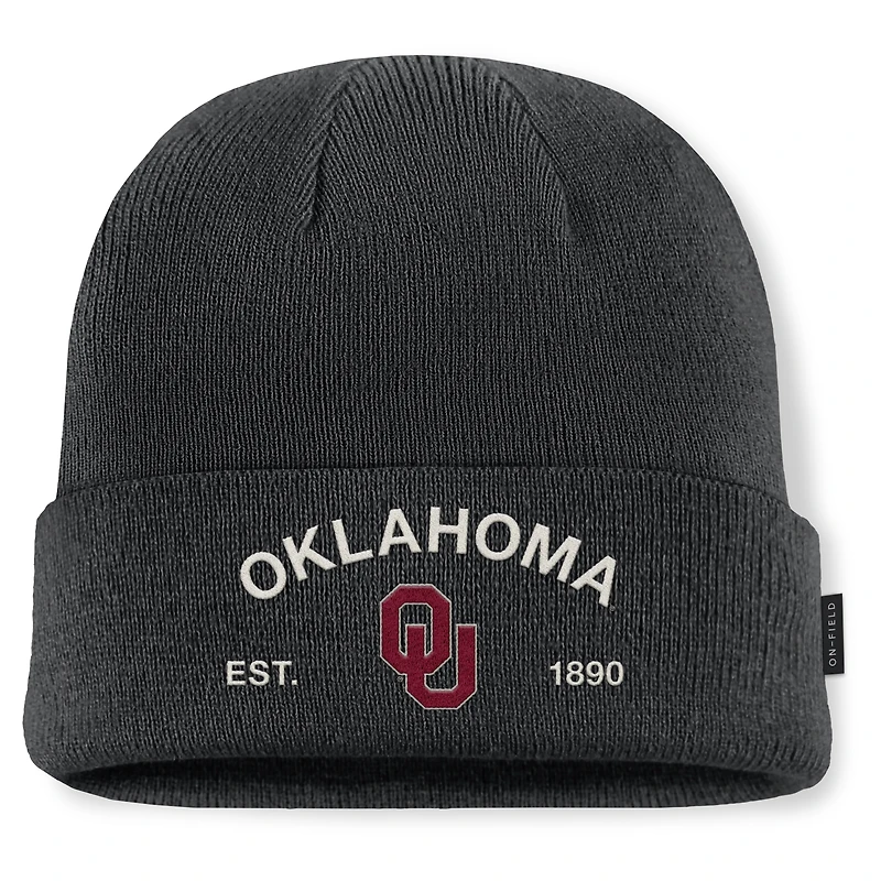Men's Jordan Brand Black Oklahoma Sooners 2025 Military Appreciation Cuffed Knit Hat