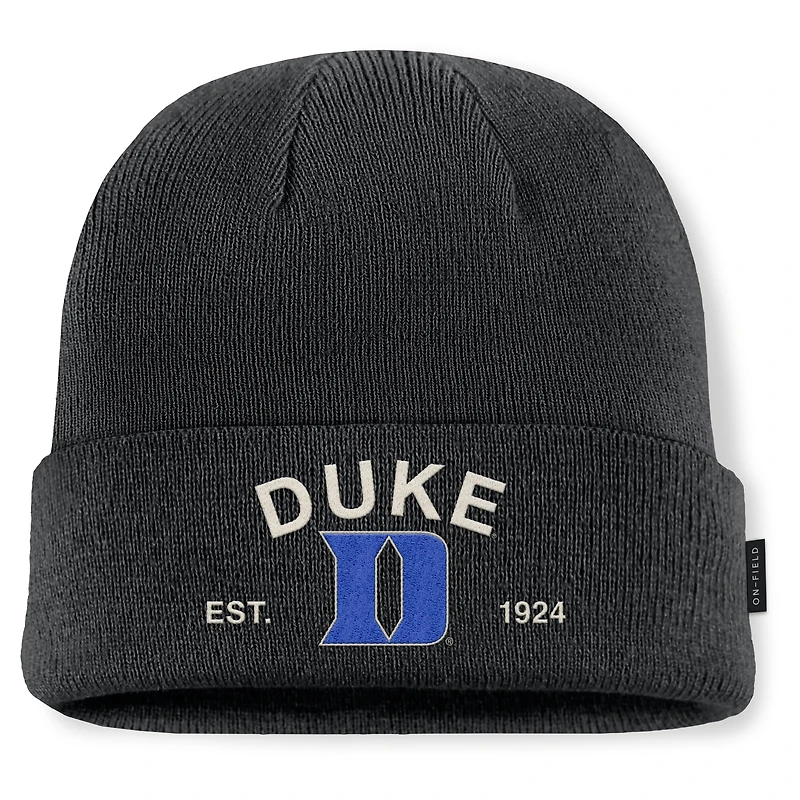 Men's Nike Black Duke Blue Devils 2025 Military Appreciation Cuffed Knit Hat