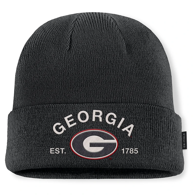 Men's Nike Black Georgia Bulldogs 2025 Military Appreciation Cuffed Knit Hat