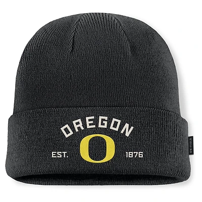 Men's Nike Black Oregon Ducks 2025 Military Appreciation Cuffed Knit Hat