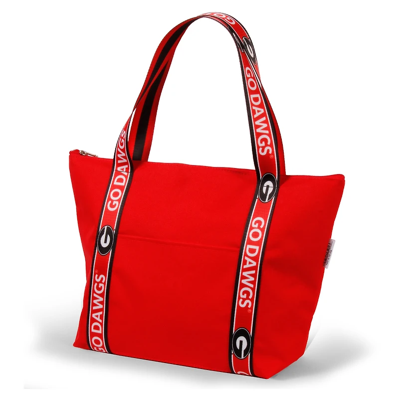 Georgia Bulldogs The Sophie Tote with Logoed Straps