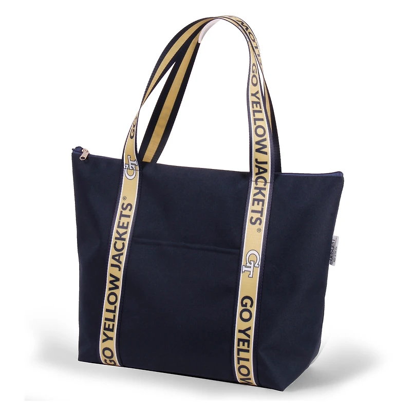 Georgia Tech Yellow Jackets The Sophie Tote with Logoed Straps