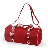 Oklahoma Sooners Round Duffel with Logoed Straps