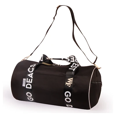 Wake Forest Demon Deacons Round Duffel with Logoed Straps