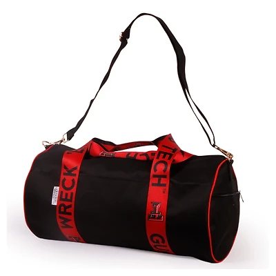 Texas Tech Red Raiders Round Duffel with Logoed Straps