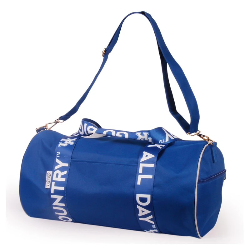 Kentucky Wildcats Round Duffel with Logoed Straps