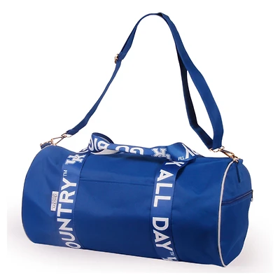 Kentucky Wildcats Round Duffel with Logoed Straps