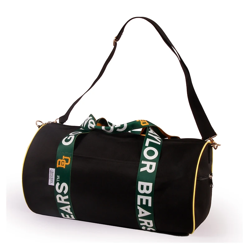 Baylor Bears Round Duffel with Logoed Straps
