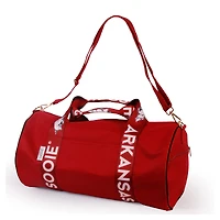 Arkansas Razorbacks Round Duffel with Logoed Straps