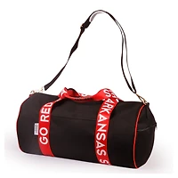 Arkansas State Red Wolves Round Duffel with Logoed Straps