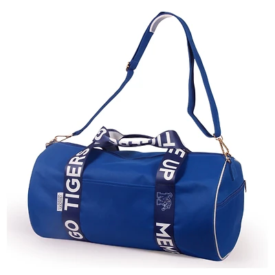 Memphis Tigers Round Duffel with Logoed Straps