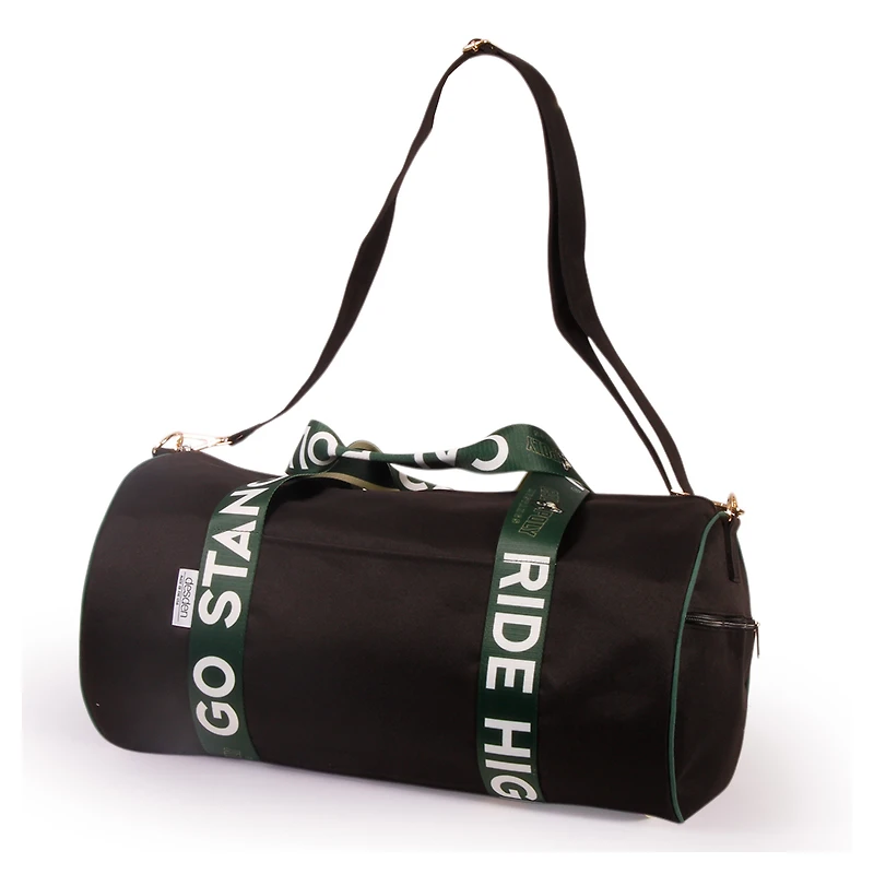 Cal Poly Mustangs Round Duffel with Logoed Straps