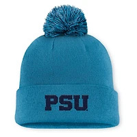 Men's Nike Turquoise Penn State Nittany Lions Primetime Peak Campus Cuffed Knit Hat with Pom