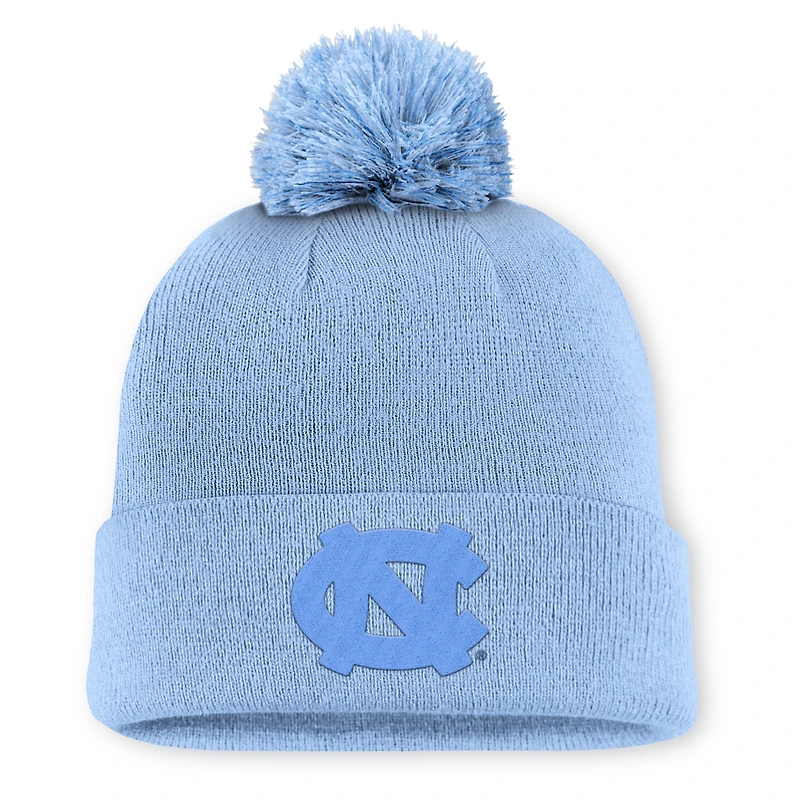 Men's Jordan Brand Carolina Blue North Carolina Tar Heels Primetime Peak Campus Cuffed Knit Hat with Pom