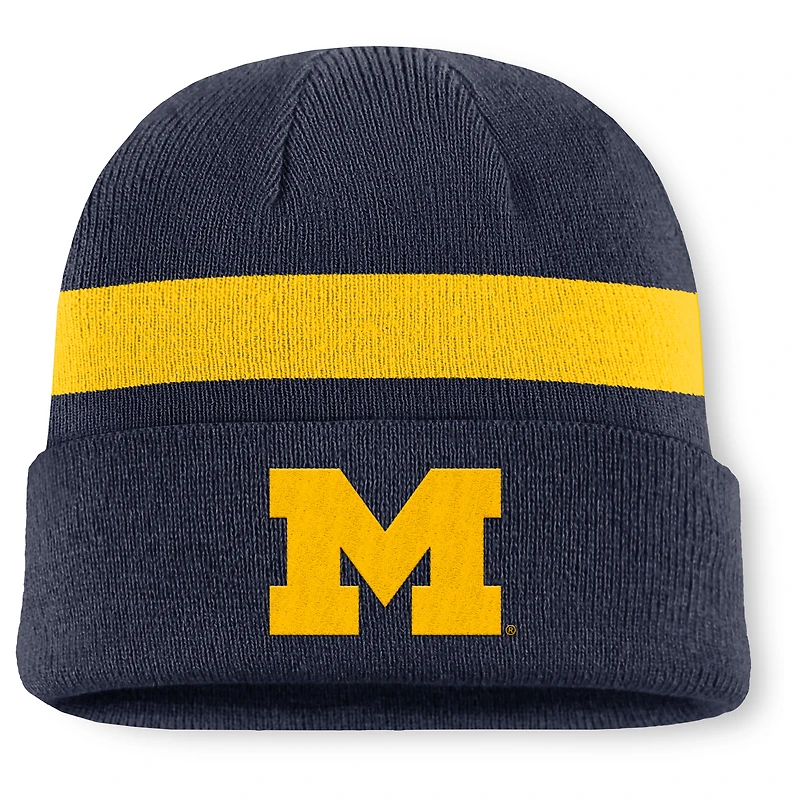Men's Jordan Brand Navy Michigan Wolverines Utility Campus Cuffed Knit Hat