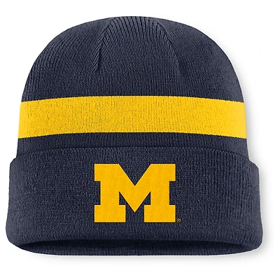 Men's Jordan Brand Navy Michigan Wolverines Utility Campus Cuffed Knit Hat