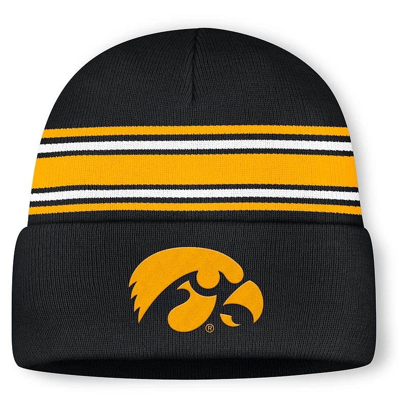 Men's Nike Black Iowa Hawkeyes Utility Campus Cuffed Knit Hat