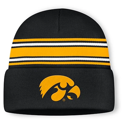 Men's Nike Black Iowa Hawkeyes Utility Campus Cuffed Knit Hat