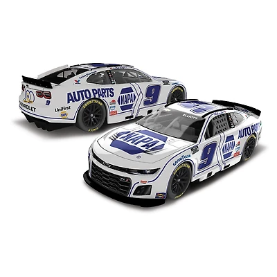 Action Racing Chase Elliott 2025 #9 Napa White 1:24 Regular Paint Die-Cast Chevrolet Camaro ZL1