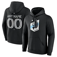 Men's Black Minnesota United FC Custom Team Authentic Pullover Hoodie