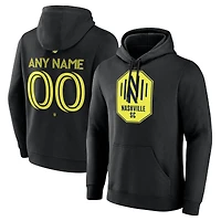 Men's Black Nashville SC Custom Team Authentic Pullover Hoodie