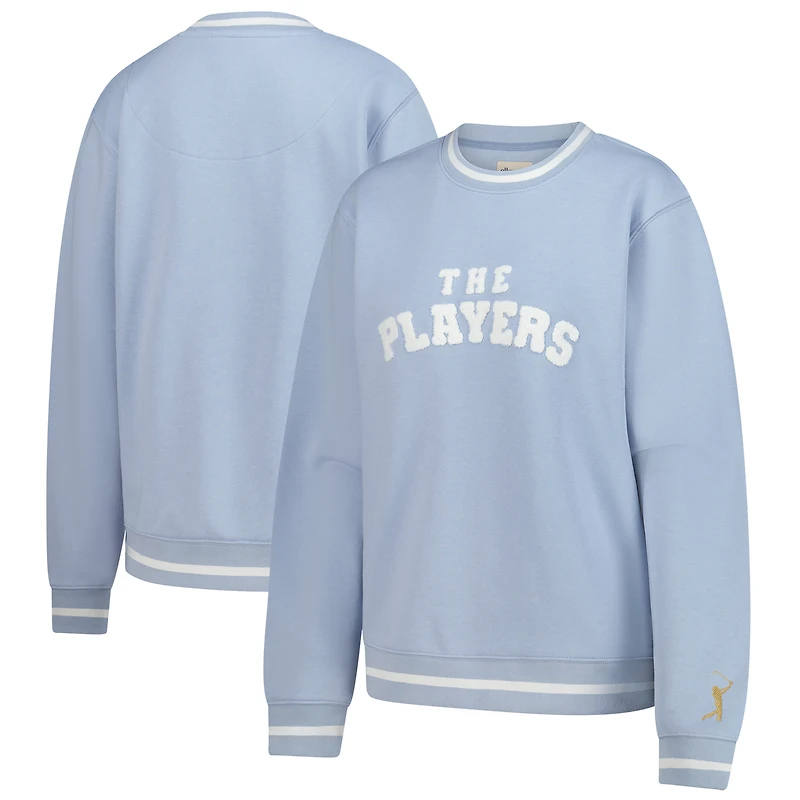 Women's Ellsworth & Ivey  Blue THE PLAYERS Goldman Crewneck Pullover Sweatshirt