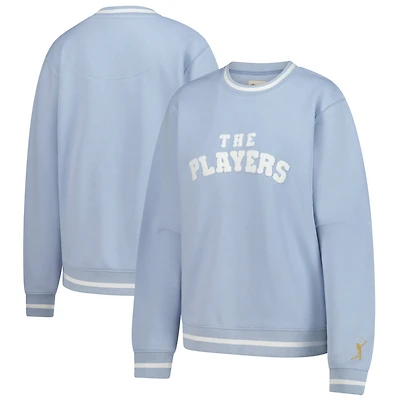 Women's Ellsworth & Ivey  Blue THE PLAYERS Goldman Crewneck Pullover Sweatshirt