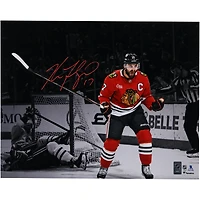 Nick Foligno Chicago Blackhawks Autographed 16" x 20" Red Jersey Celebration Spotlight Photograph